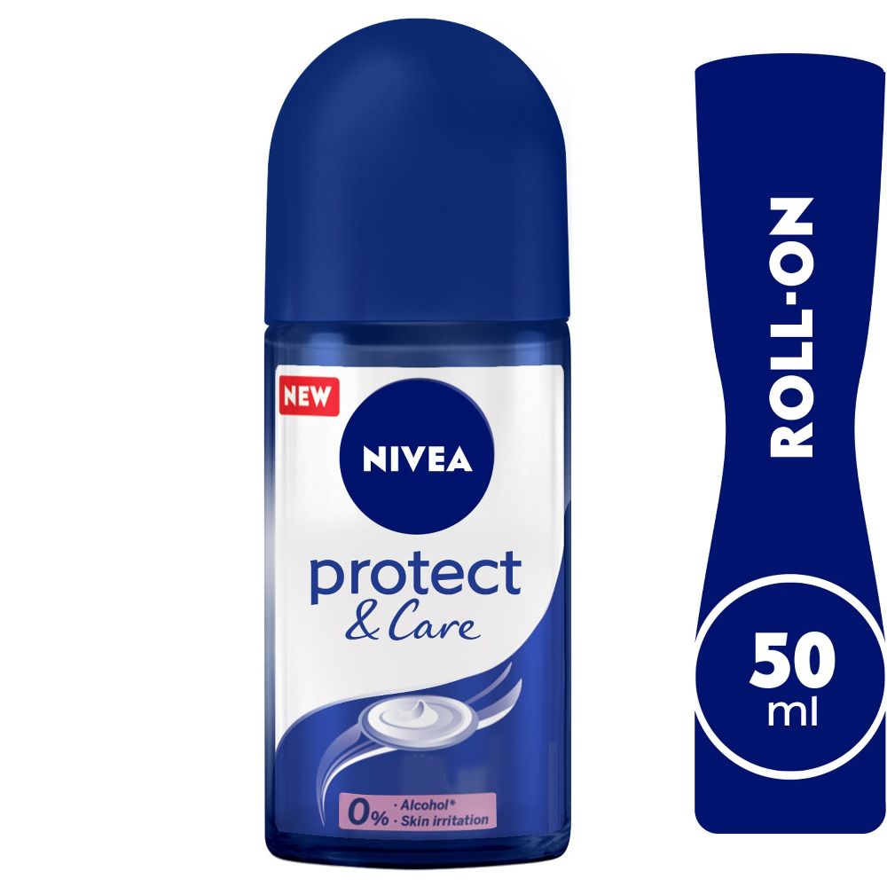 Nivea Protect & Care Deodorant Roll-On for Women, 50ml