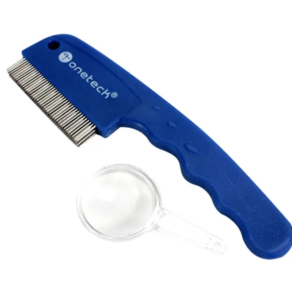 Onetech Lice Comp 3 Rows Teeth Blue