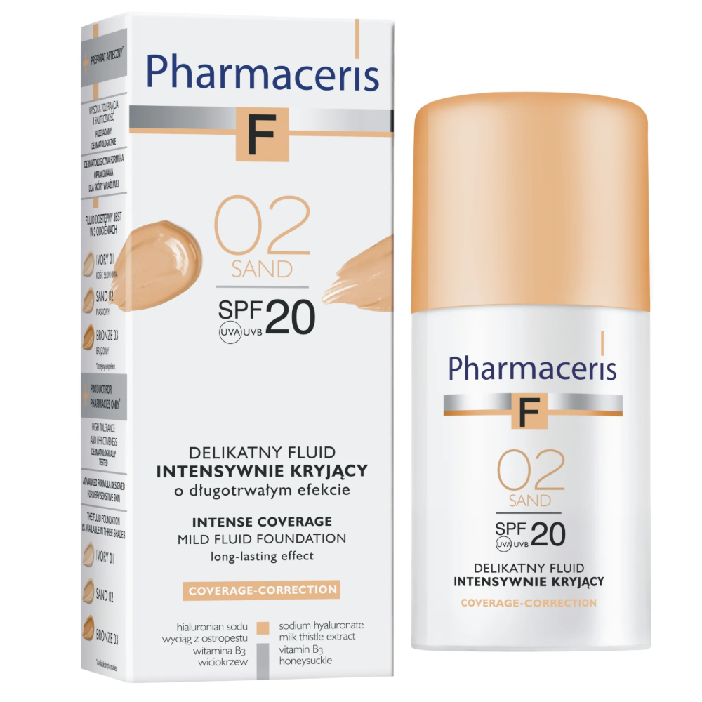 Pharmaceris F Fluid Foundation SPF 50+ Sand 02 30ml