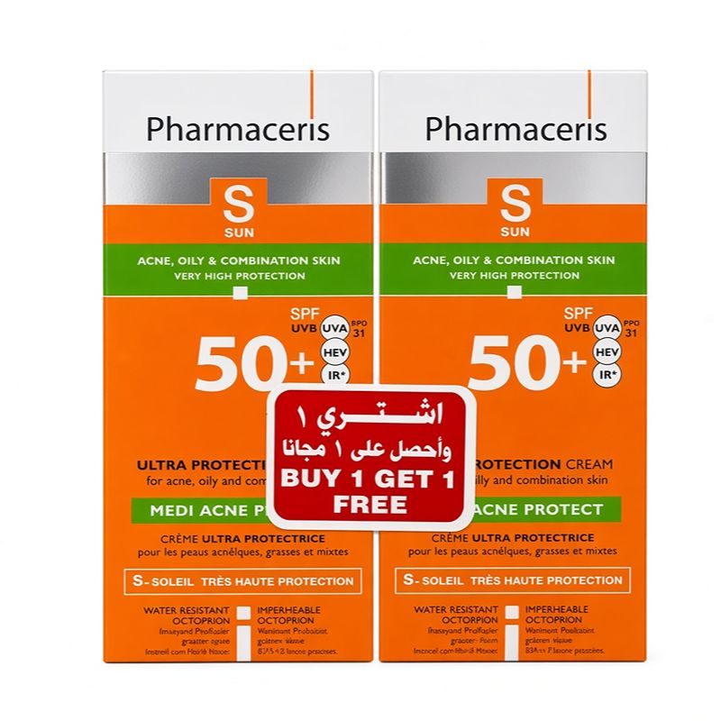 Pharmaceris Medi Acne Protect Oily Skin Spf 50+ 50Ml (1+1)