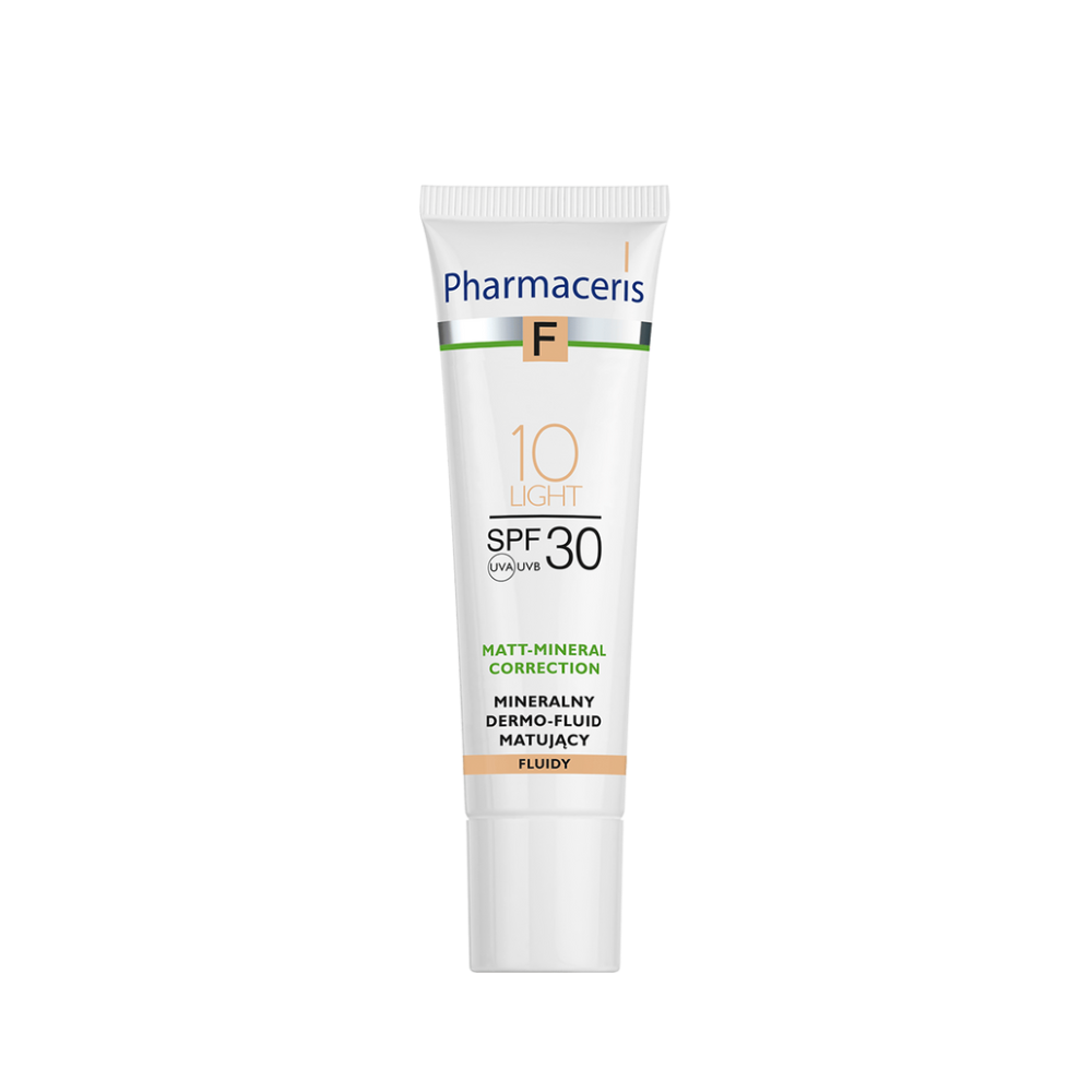 Pharmaceris F Mineral Matte Fluid Foundation SPF 30 Shade 10 Light 30 ml