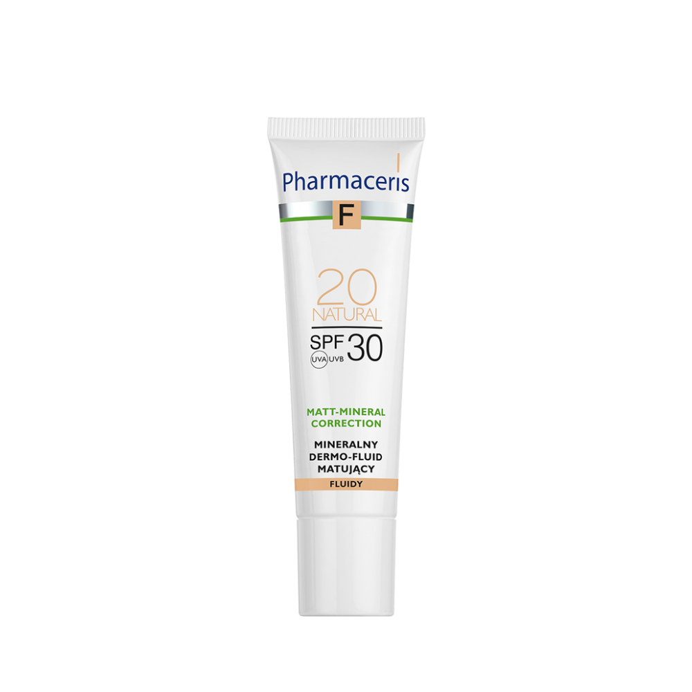 Pharmaceris F Mineral Matte Fluid Foundation SPF 30 Shade 20 Natural 30 ml