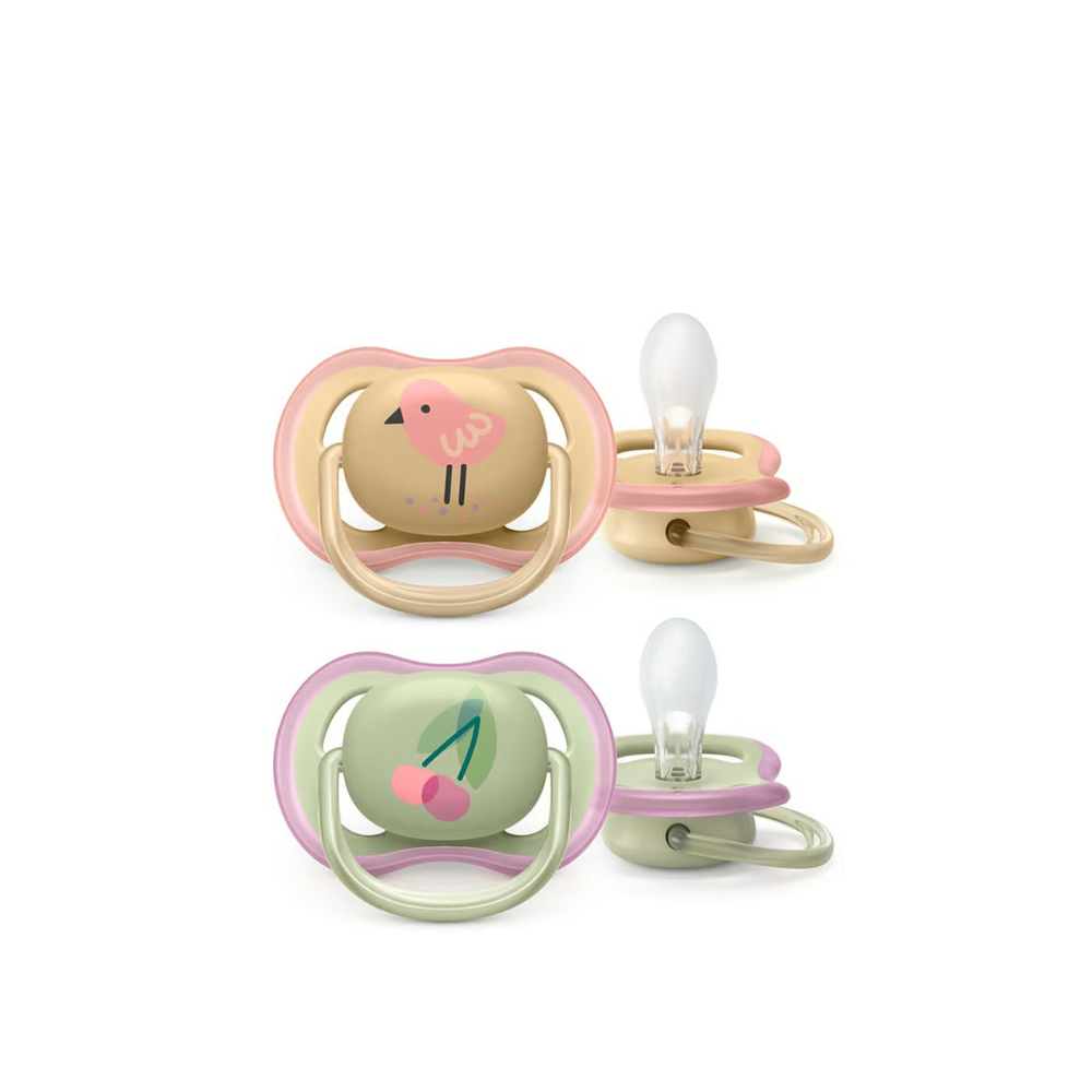 Philips Ultra Air Happy Soother 0-6 Months Pack of 2