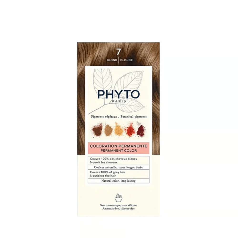 PHYTO Color Permanent Hair Color Kit Shade 7 Blonde