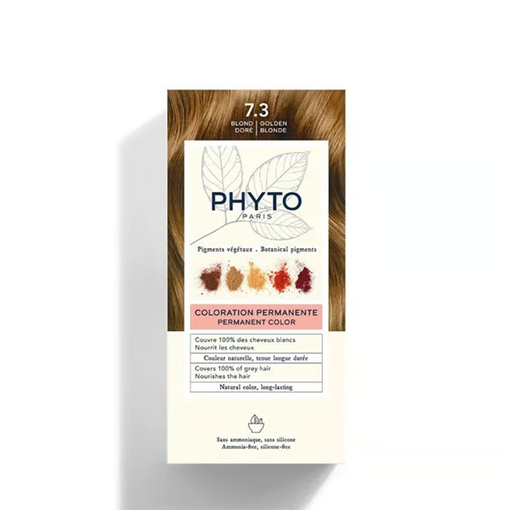 PHYTO Color Permanent Hair Color Kit Shade 7.3 Golden Blonde