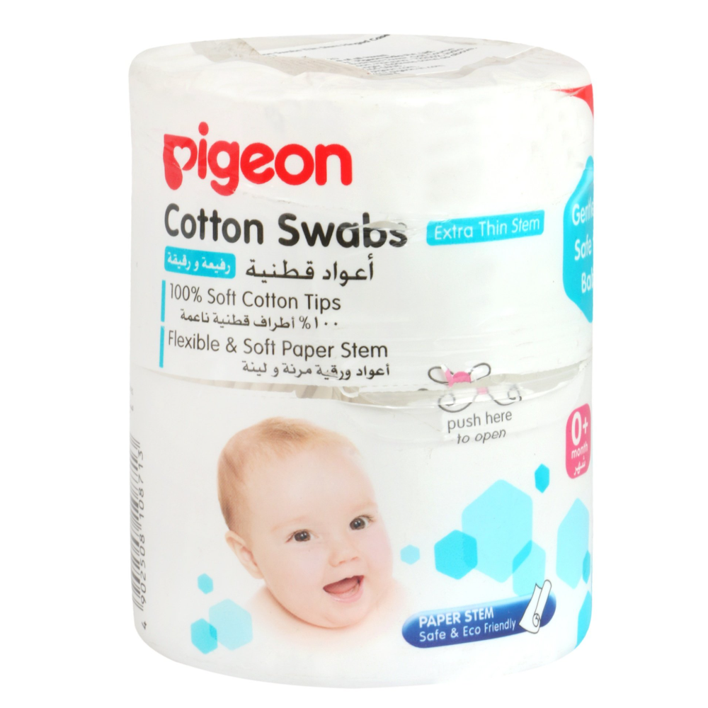 Pigeon Cotton Swabs, 200 Pieces