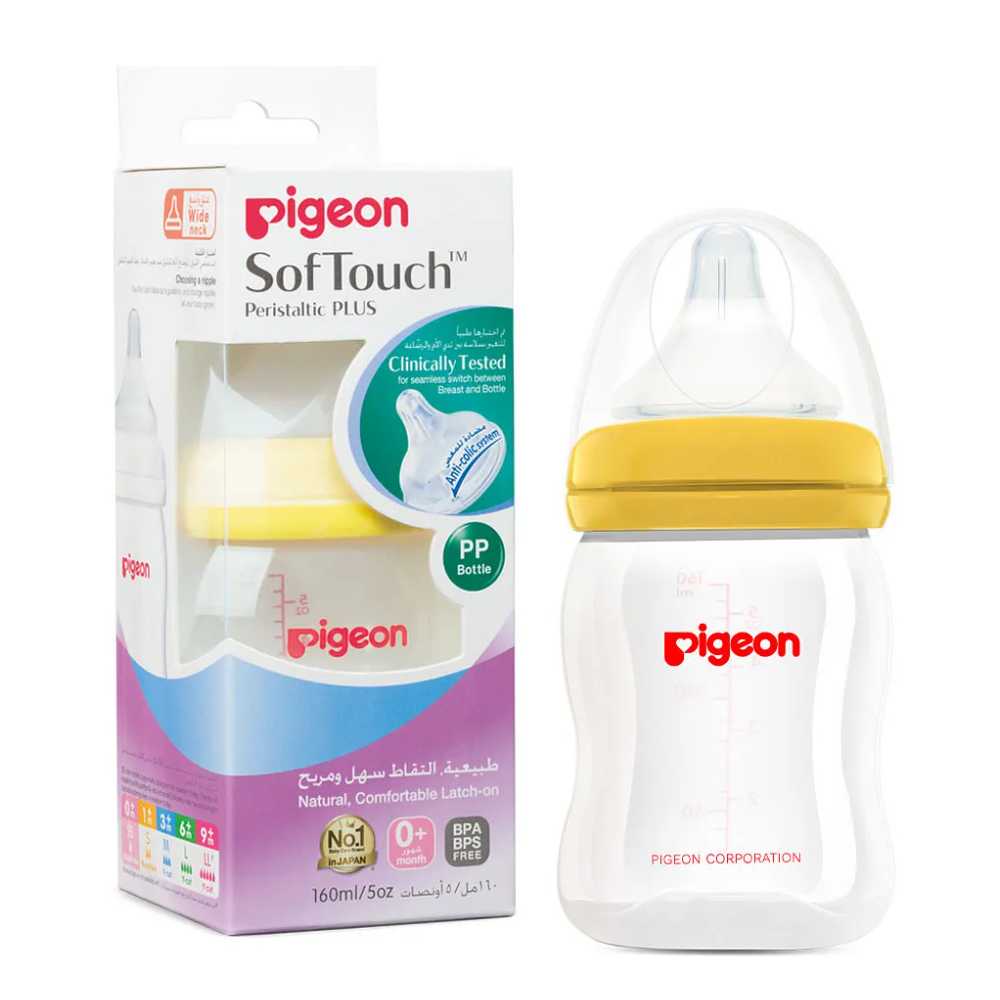 Pigeon Soft Touch Nursing Plastic Bottle-160ml-0+m
