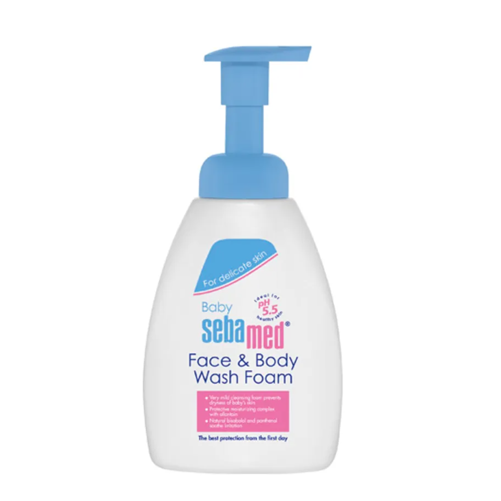 Sebamed Baby Face & Body Wash Foam, 400Ml