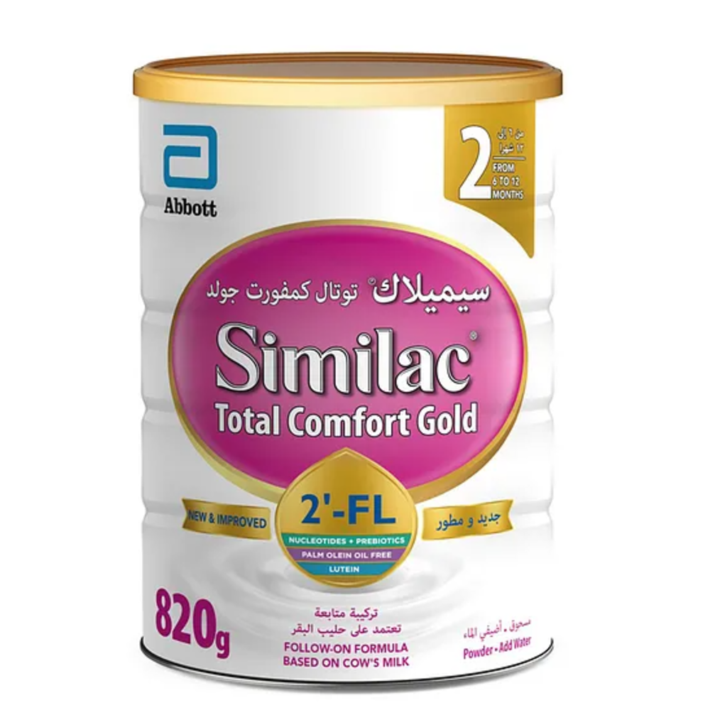 Similac Total Comfort Follow-On Formula, Stage 2, 6 To 12 Months, 820G