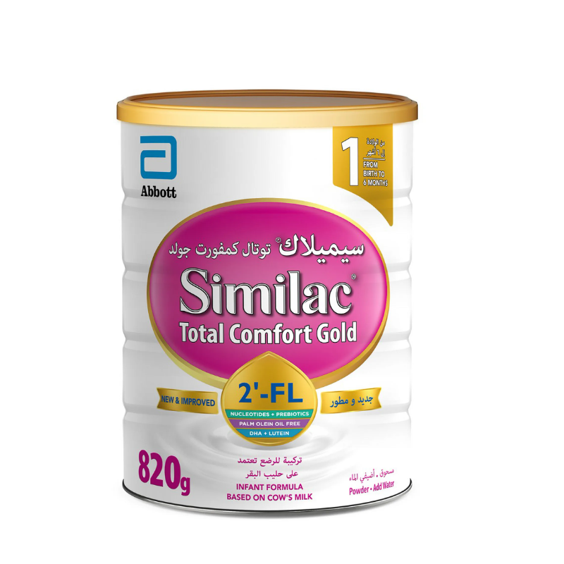 Similac Total Comfort Infant Formula, Stage 1, 0-6 Months, 820G