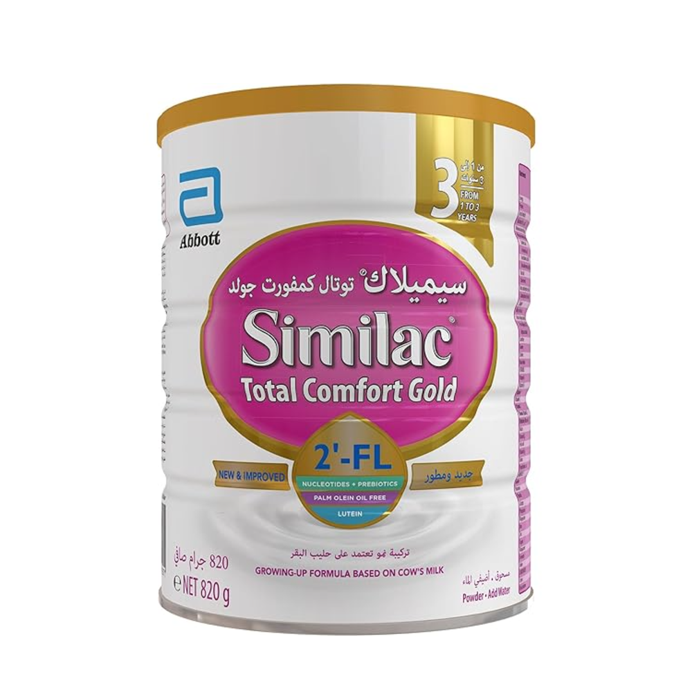 Similac Total Comfort Tummy Care Growing-Up Milk Formula, Stage 3, 1 To 3 Years, 820G