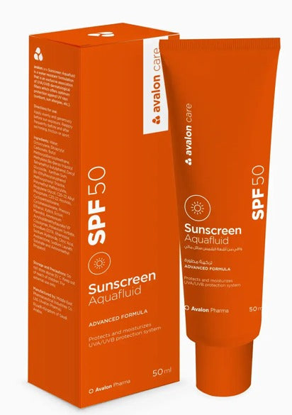 Avalon Care Sunscreen Aquafluid Spf50, 50Ml