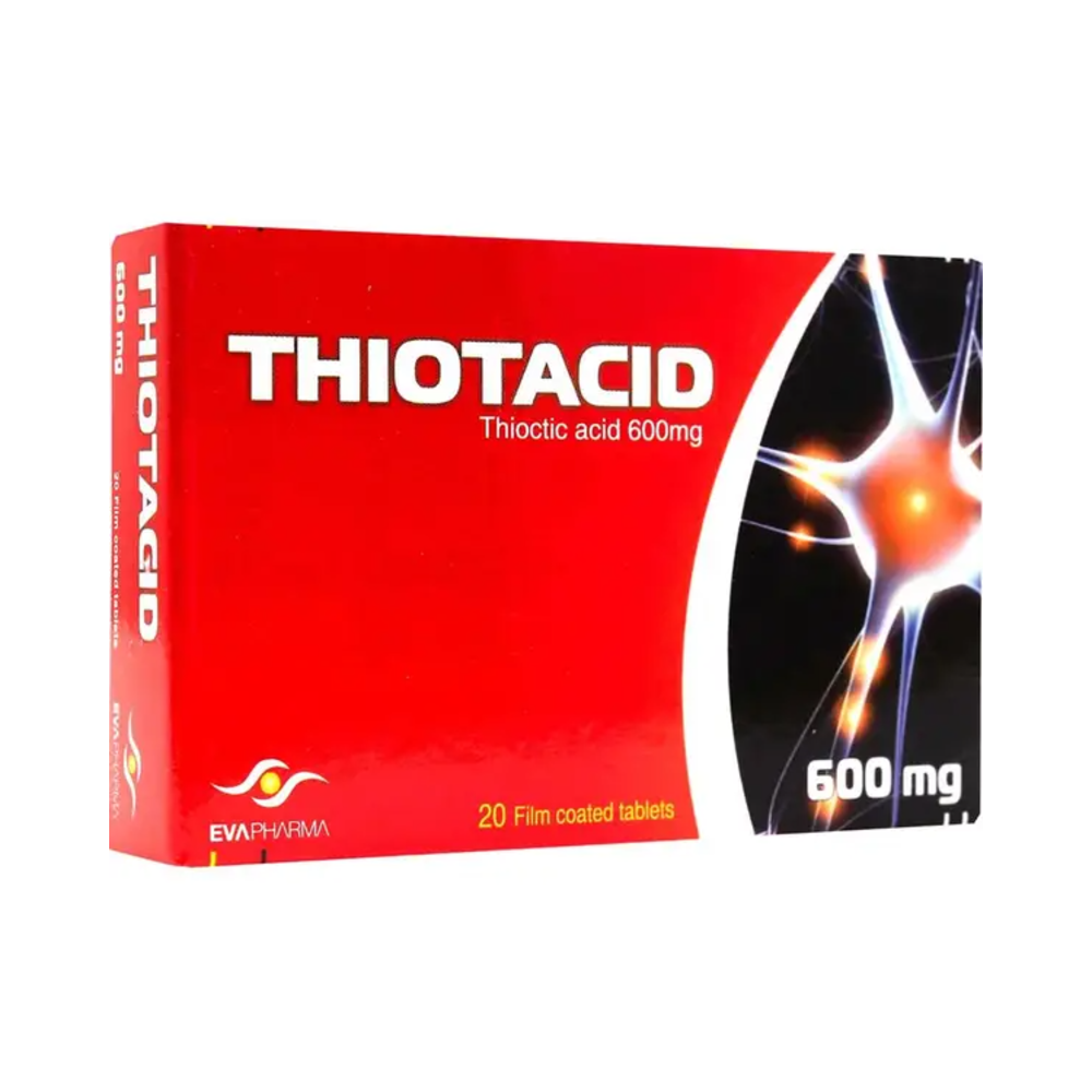 Thiotacid 600Mg Tablets, 20 Pieces