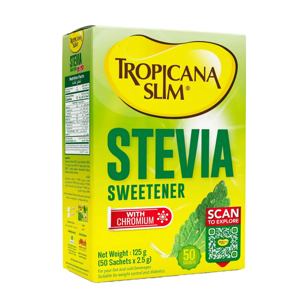 Tropicana Stevia Sweetener, 50 Sachets