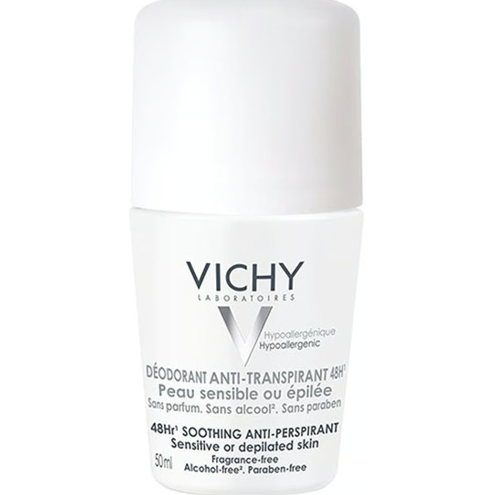 Vichy 48H Anti-Perspirant Deodorant Soothing Roll-On 50ml – For Sensitive Skin