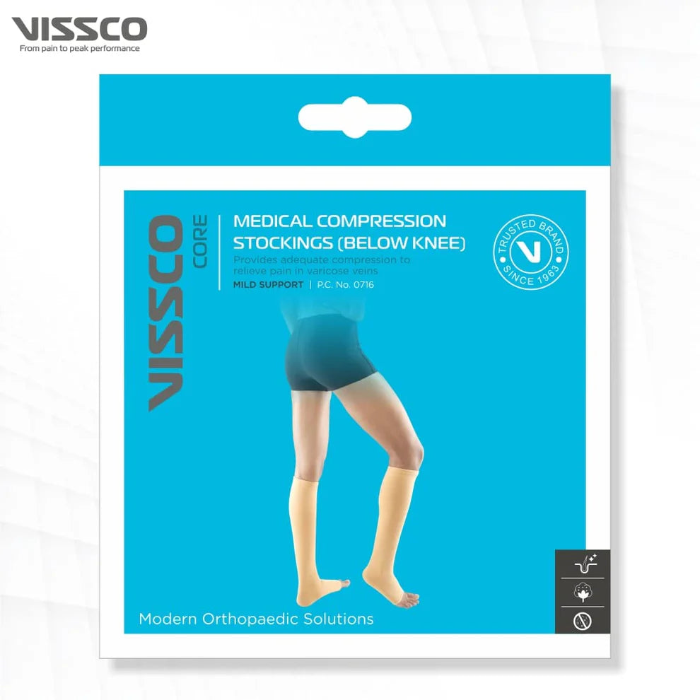 Vissco Core Medi Compre Stockings (Bel Knee) Pair-Xl (0716)