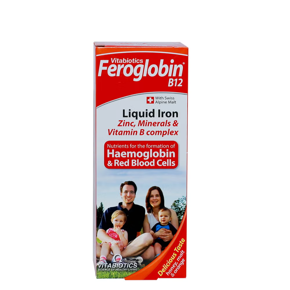 Vitabiotics Feroglobin Liquid Iron Supplement – 200ml