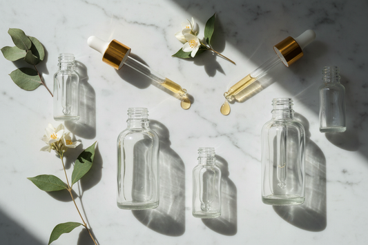 Face serum bottles for dark spots and glowing skin in Oman
