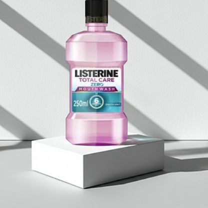Listerine Zero Alcohol Total Care Mouthwash for Complete Oral Protection, 250ml