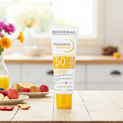Bioderma Photoderm Aqua Fluid SPF 50+ Light Tint (Claire) Sunscreen for Sensitive Skin, 40ml