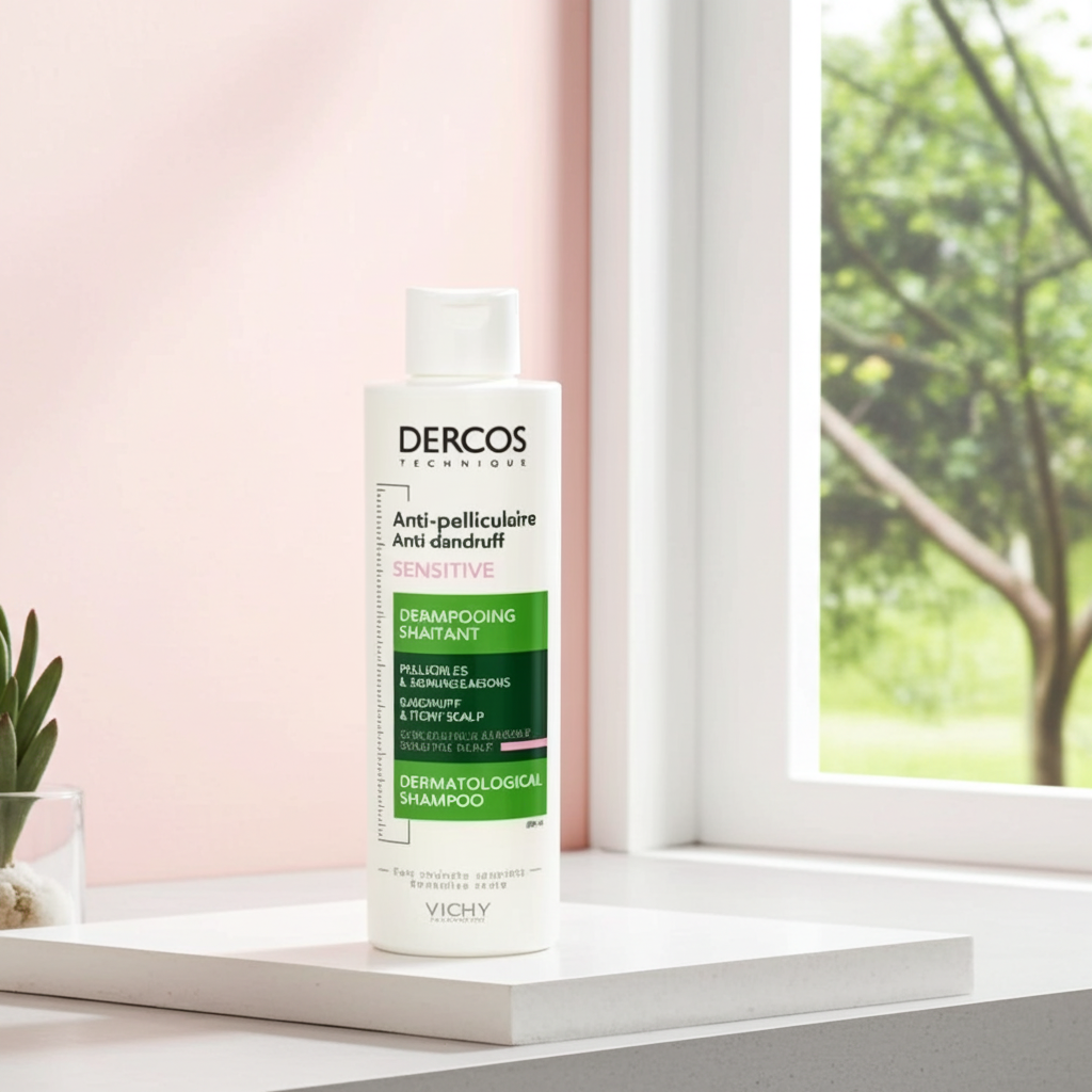 Vichy Dercos Anti-Dandruff Shampoo for Sensitive Scalp 200ml – Clinically Proven Flake Control