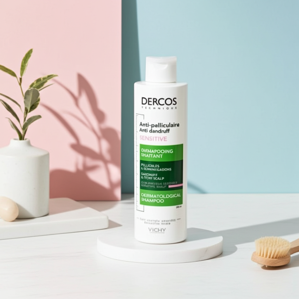 Vichy Dercos Anti-Dandruff Shampoo for Sensitive Scalp 200ml – Clinically Proven Flake Control
