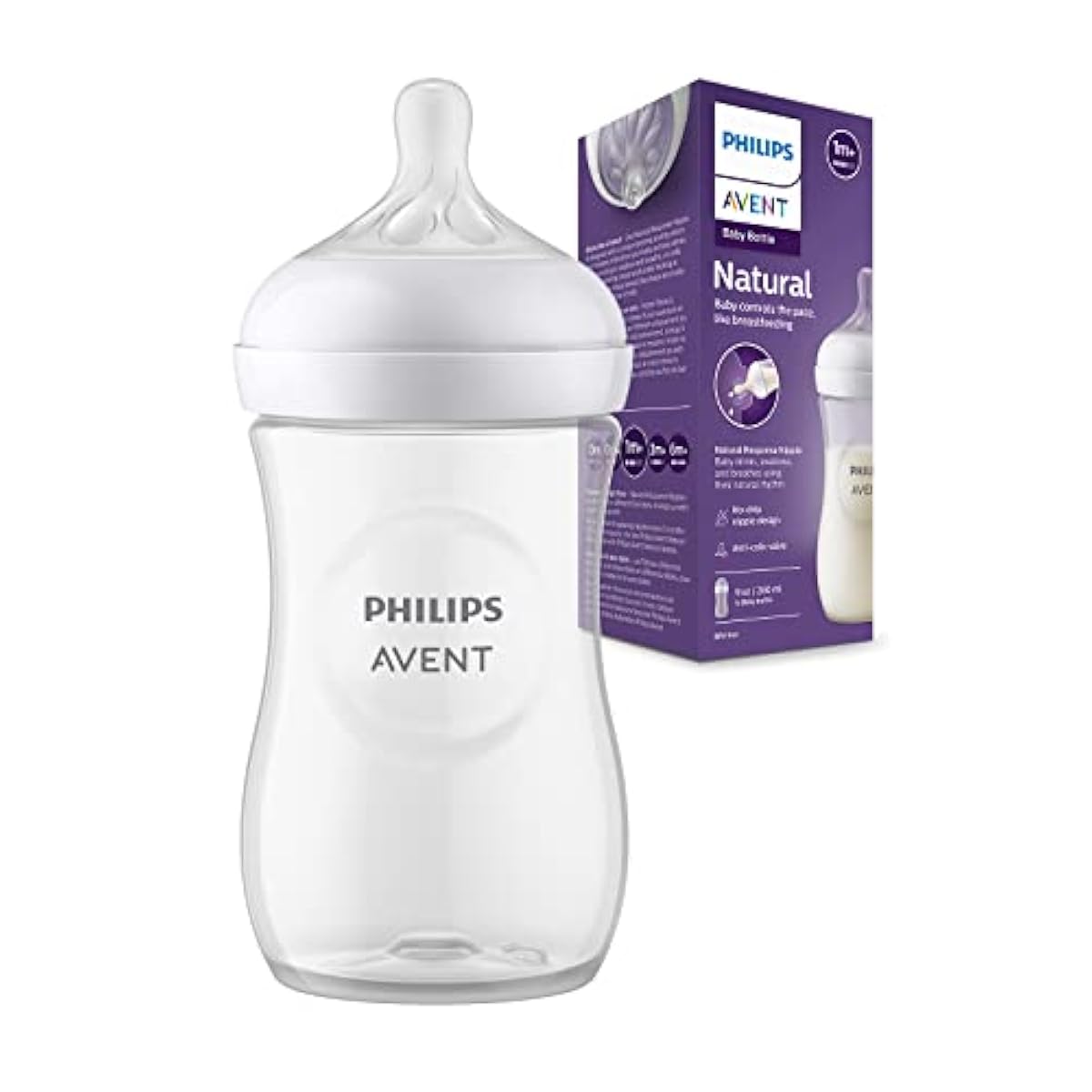 Philips Avent Natural Bottle 260ml, 1M+