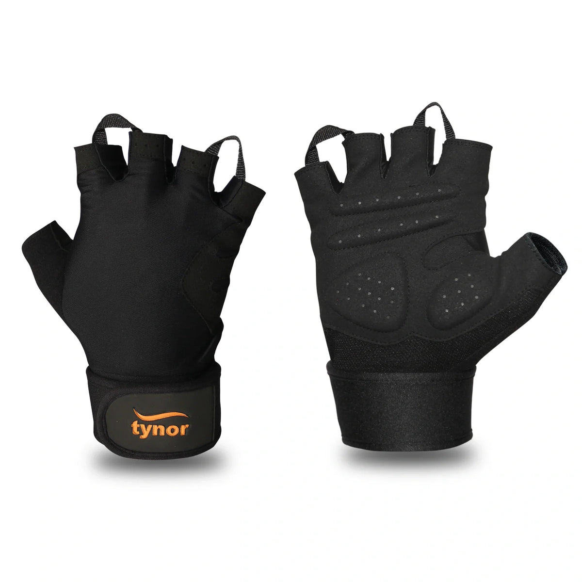Tynor Tynogrip Training Gloves with Support (Pair) Black Medium
