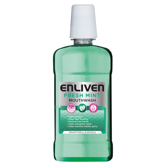 Enliven Fresh Mint Mouthwash 500ml