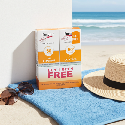 Eucerin Sun Oil Control Dry Touch SPF50 Face Fluid Offer Pack