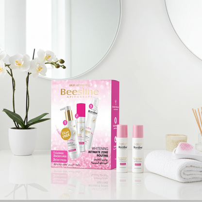 Beesline Whitening Intimate Zone Routine Kit - Cream 50ml + Deo Spray 150ml + Soap 110g