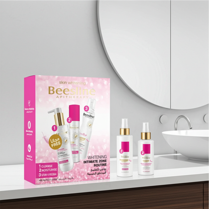 Beesline Whitening Intimate Zone Routine Kit - Cream 50ml + Deo Spray 150ml + Soap 110g