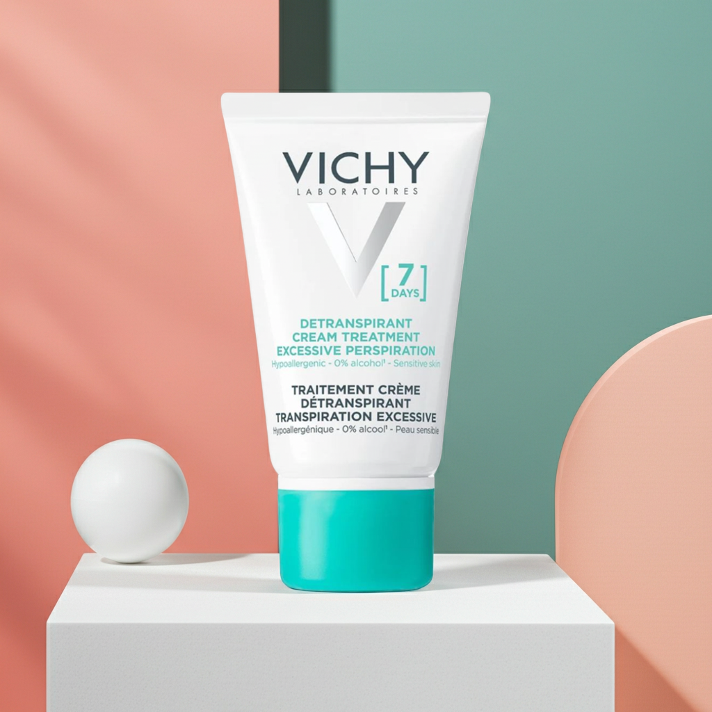 Vichy 7 Days Anti-Perspirant Deodorant Cream 30ml – Long-Lasting Sweat Protection