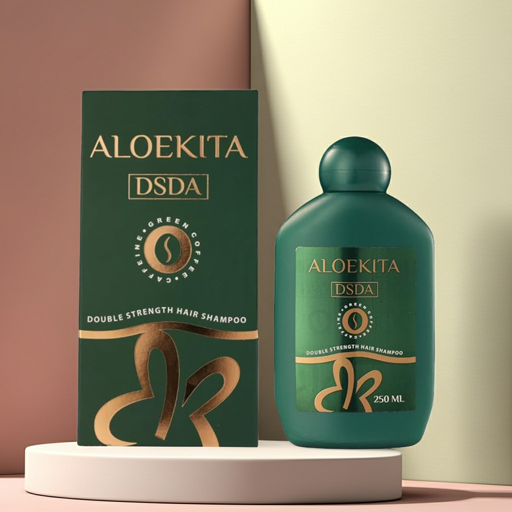 Aloekita Double Strength DSDA Aloe Vera Strengthening Shampoo for Weak, Thinning & Damaged Hair, 250ml