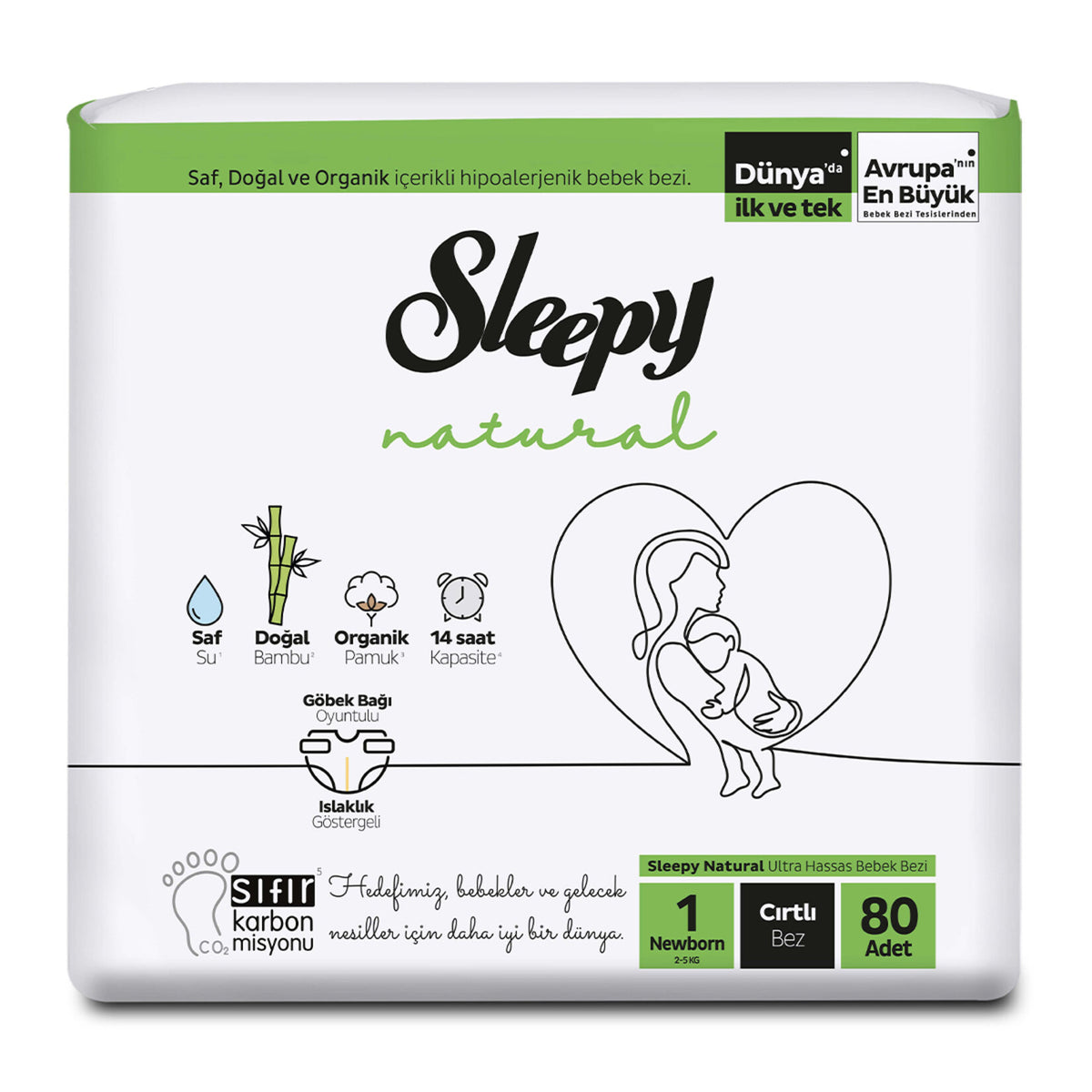 Sleepy Diaper Size 1 80s