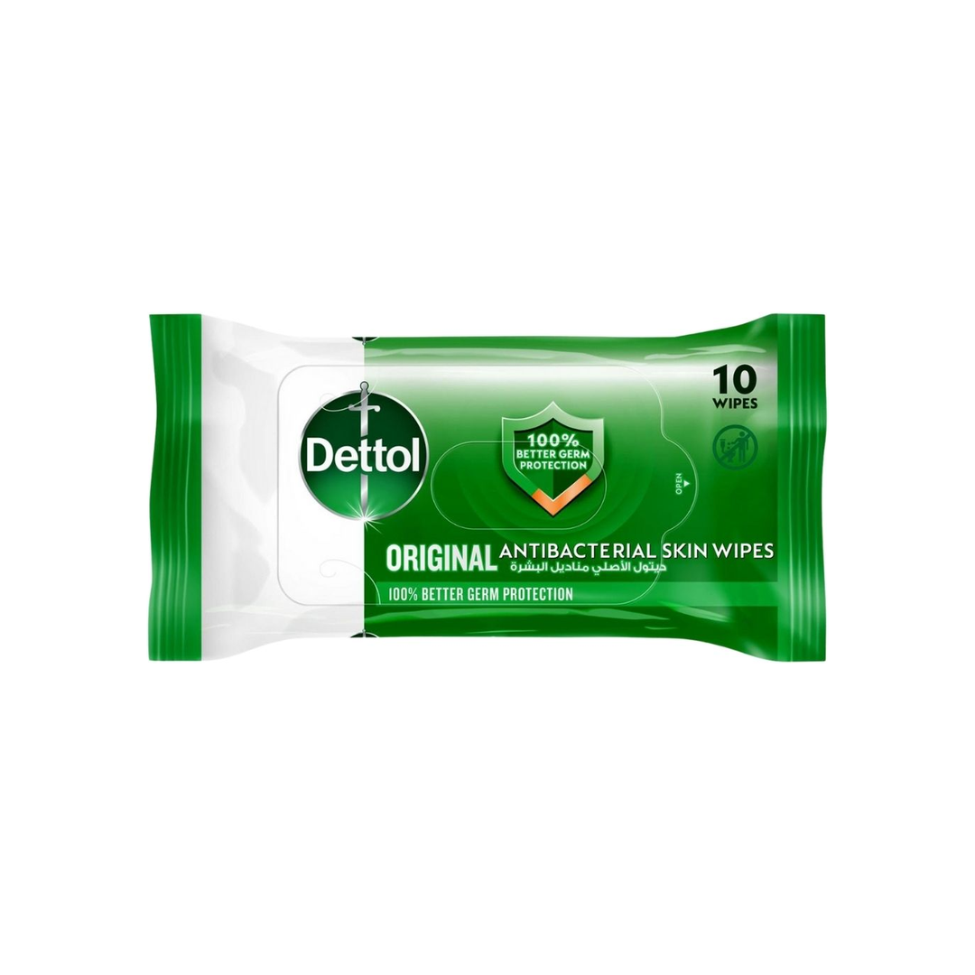 Dettol Original Antibacterial Skin Wipes 10s