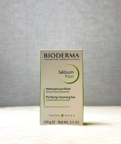 Bioderma Sebium Purifying Cleansing Soap Bar for Oily & Combination Skin, 100g