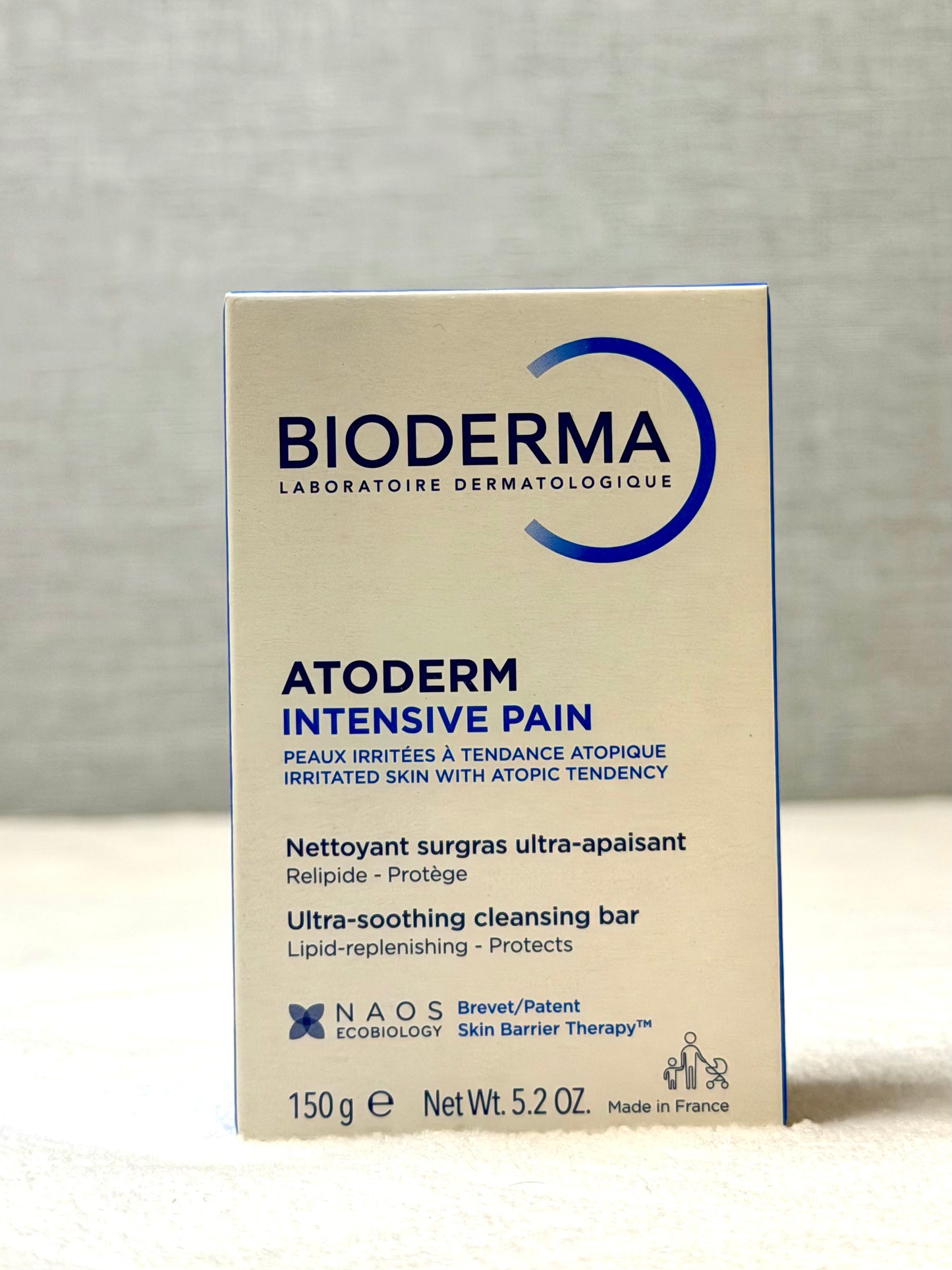 Bioderma Atoderm Intensive Ultra-Rich Cleansing Soap Bar for Dry & Sensitive Skin, 150g