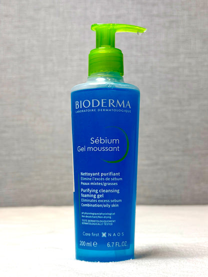 Bioderma Sebium Foaming Gel For Acne & Blemishes, 200ml