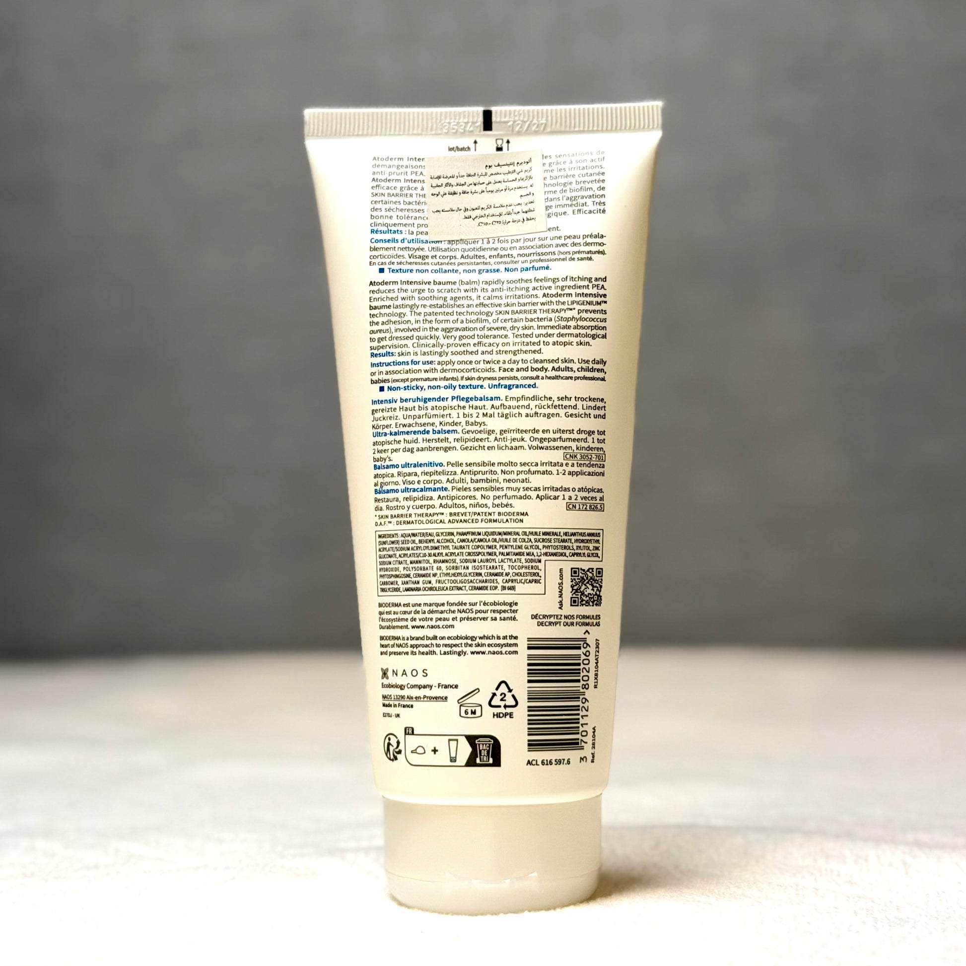 Bioderma Atoderm Intensive Baume Ultra-Soothing Balm for Very Dry & Atopic Skin, 200ml