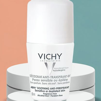 Vichy 48H Anti-Perspirant Deodorant Soothing Roll-On 50ml – For Sensitive Skin