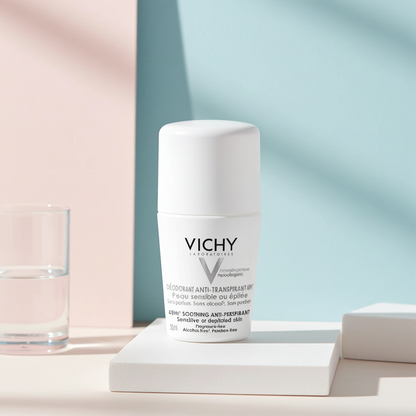 Vichy 48H Anti-Perspirant Deodorant Soothing Roll-On 50ml – For Sensitive Skin