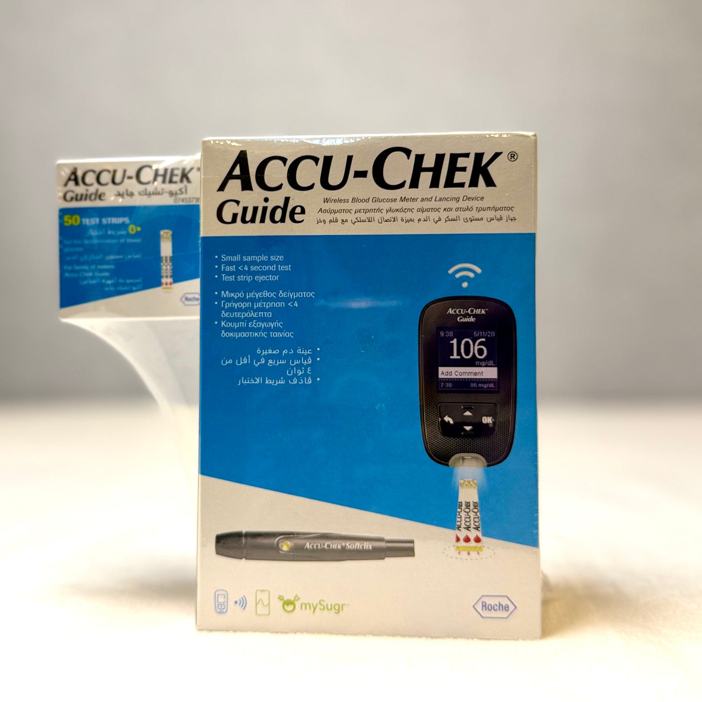Accu-Chek Guide Blood Glucose Monitoring Kit + 50 Test Strips – Special Value Pack