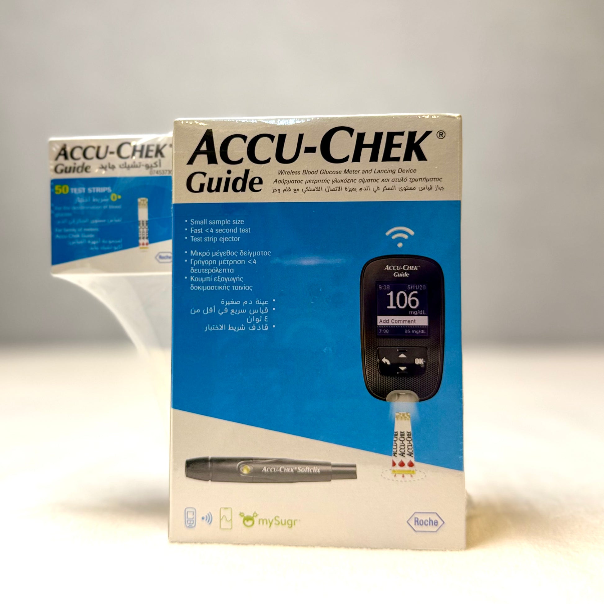 Accu-Chek Guide Blood Glucose Monitoring Kit + 50 Test Strips – Special Value Pack
