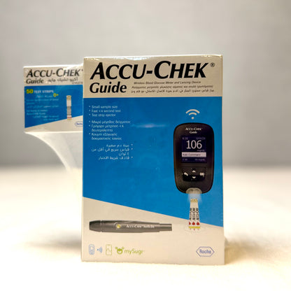 Accu-Chek Guide Blood Glucose Monitoring Kit + 50 Test Strips – Special Value Pack