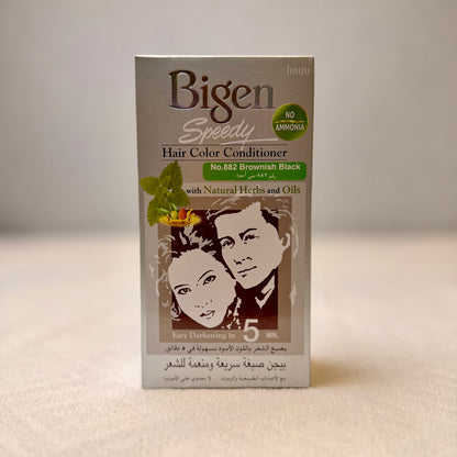 Bigen Speedy No.882 Brownish Black Hair Colour Conditioner, 1Pc