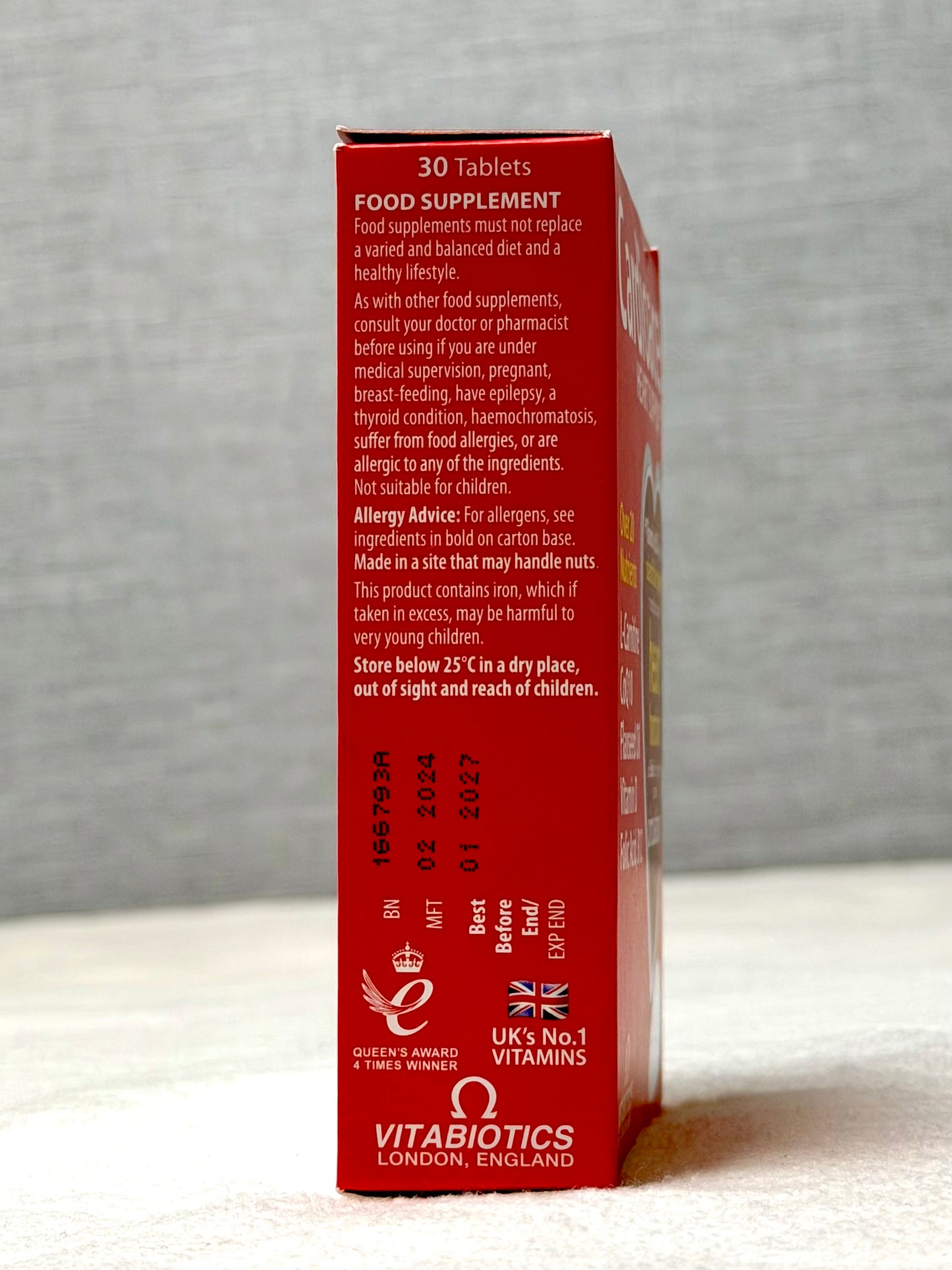 Vitabiotics Cardioace Original Heart Health Supplement – 30 Capsules