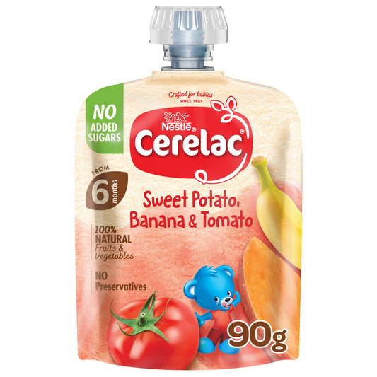 Cerelac Puree Sweet Potato, Banana & Tomato 90g