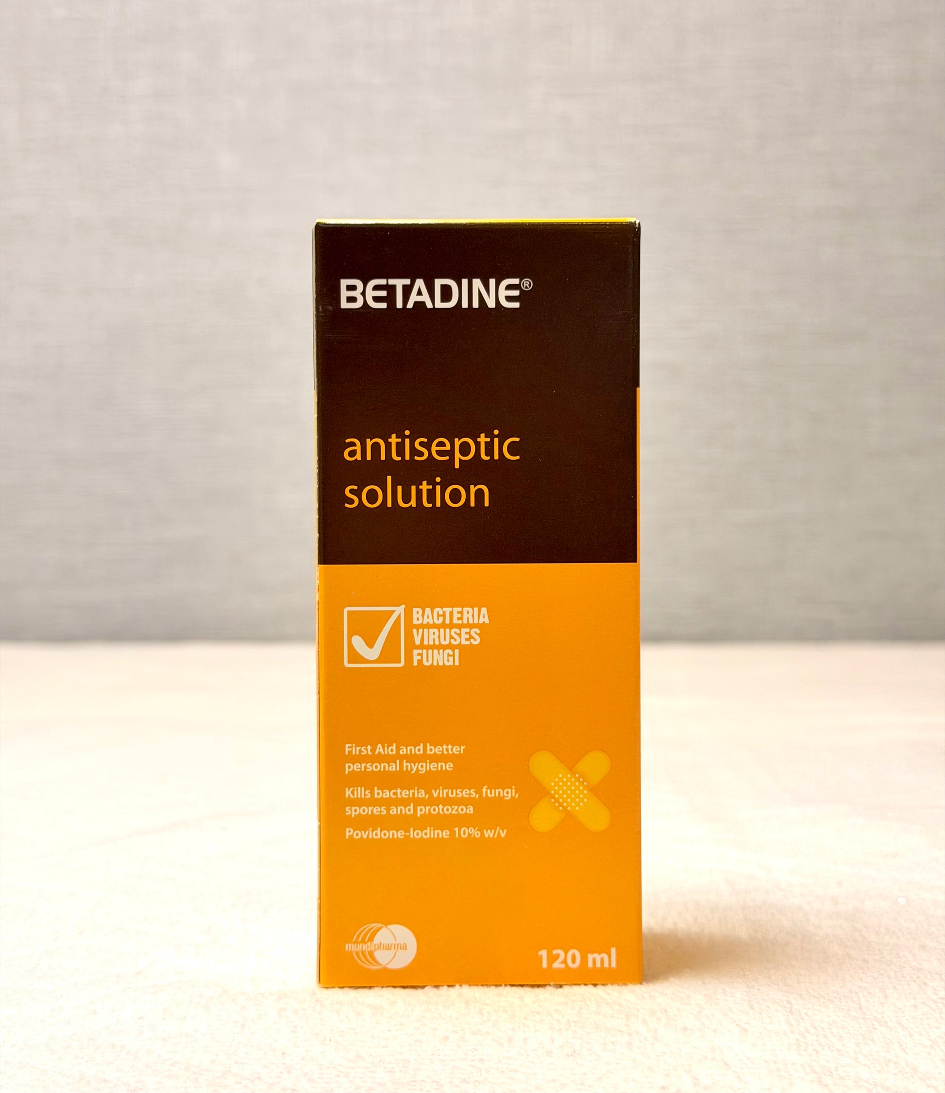 Betadine Antiseptic Solution 10% Povidone-Iodine 120ml | Broad-Spectrum Antiseptic