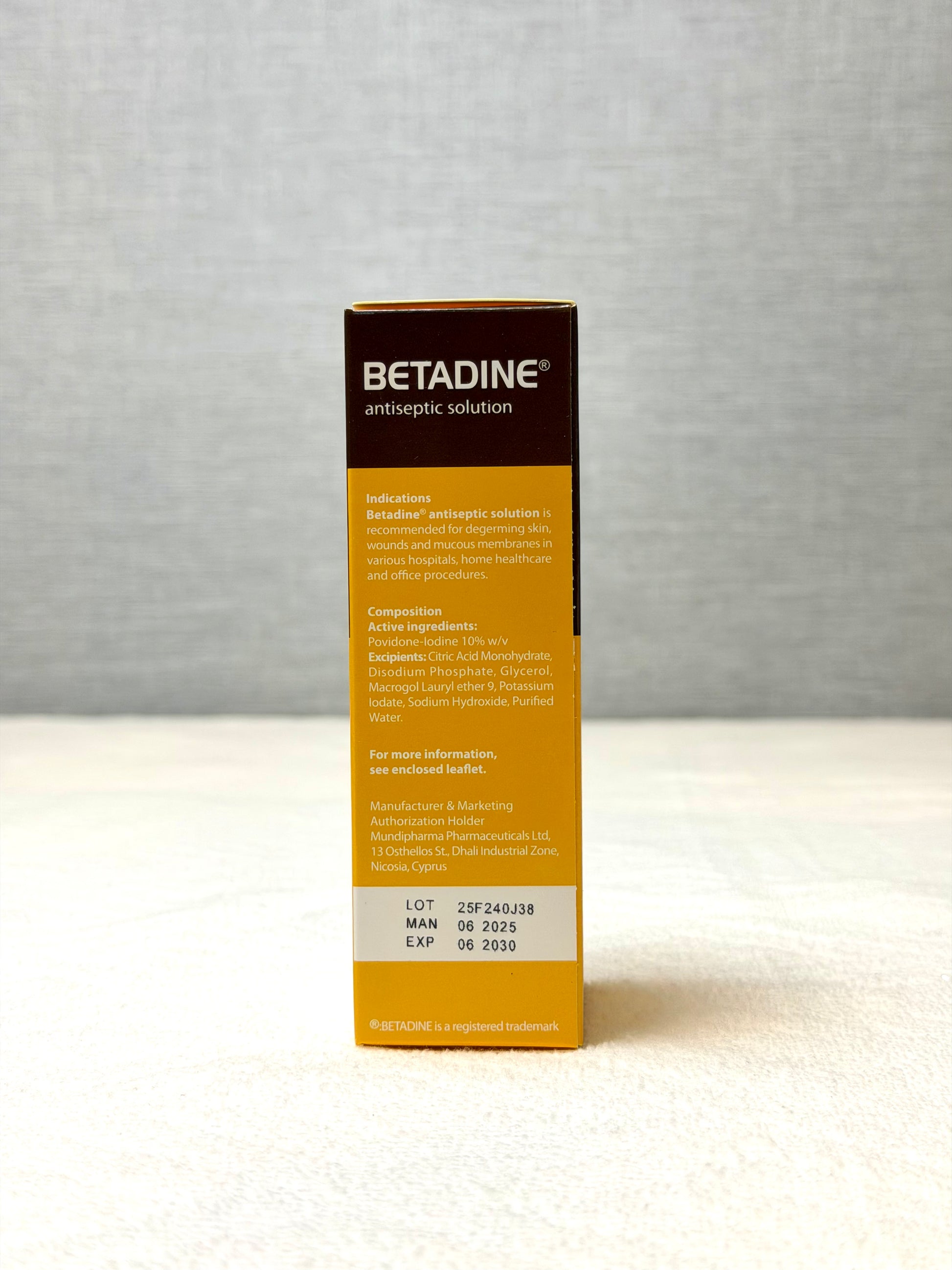 Betadine Antiseptic Solution 10% Povidone-Iodine 120ml | Broad-Spectrum Antiseptic